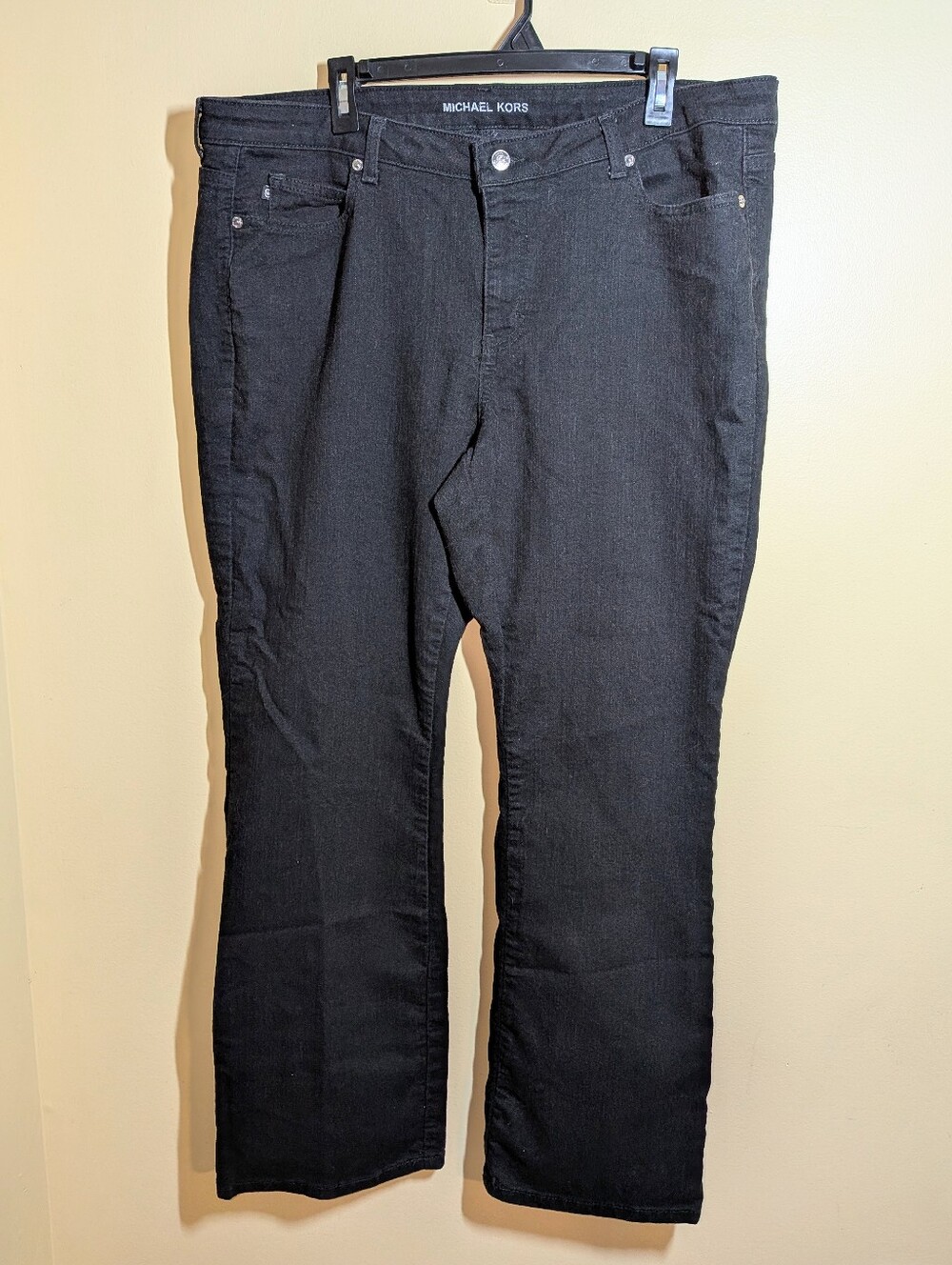 Michael Kors Black Bootcut Jeans 18W